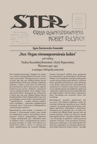 Ster. Organ równouprawnienia kobiet - Zawiszewska-Semeniuk Agata - książka