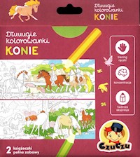 CzuCzu Dłuuugie kolorowanki Konie -  - książka