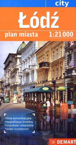 Łódź. Plan miasta w skali 1:21 000 - zbiorowa praca - książka