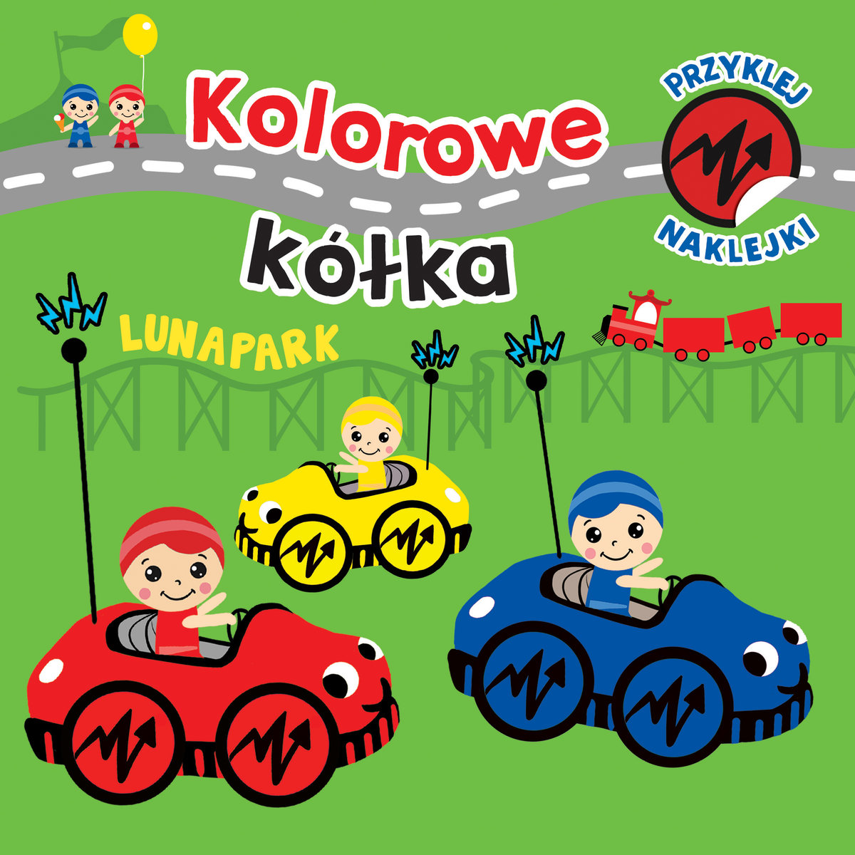 Kolorowe kółka. Lunapark - Ilona Bumblauskiene, Juozas Rimeikis (ilustr.) - książka