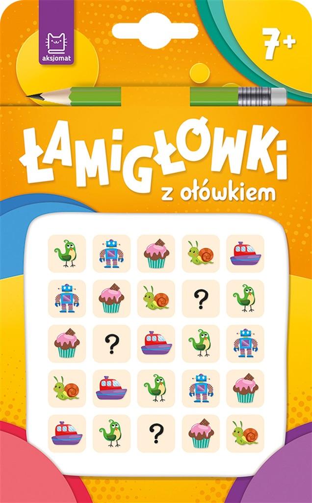 Łamigłówki z ołówkiem 7+ Książeczka pomarańczowa - zbiorowa praca - książka