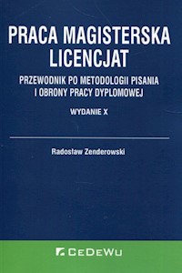 Praca magisterska Licencjat - Radosław Zenderowski - książka