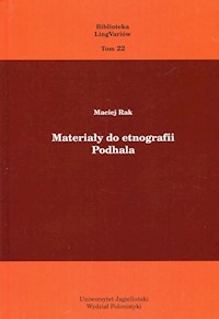 Materiały do etnografii Podhala Tom 22 - Rak Maciej - książka