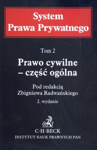 Prawo cywilne Część ogólna Tom 2 System Prawa Prywatnego -  - książka