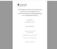 Entwicklung und Evaluation eines Kosten-Nutzen-Modells von kaufmännischen Betriebspraktika aus Unternehmenssicht - Peter Mitterer - ebook