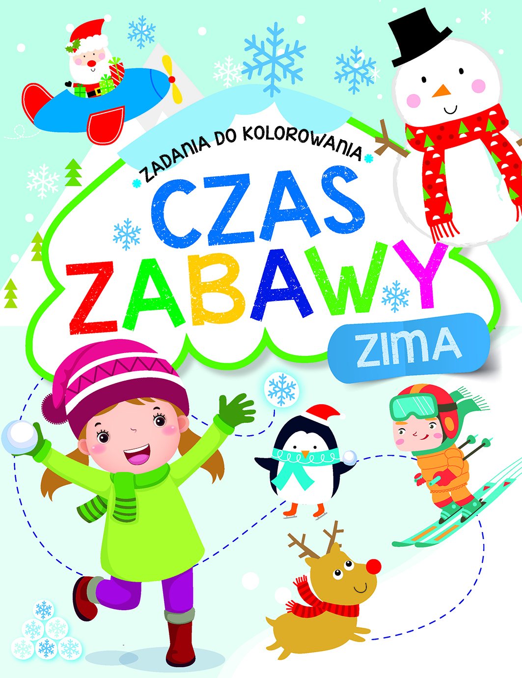 Zadania do kolorowania. Czas zabawy. Zima - zbiorowa praca - książka