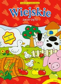 Wiejskie zwierzęta Zabawy z naklejkami -  - książka