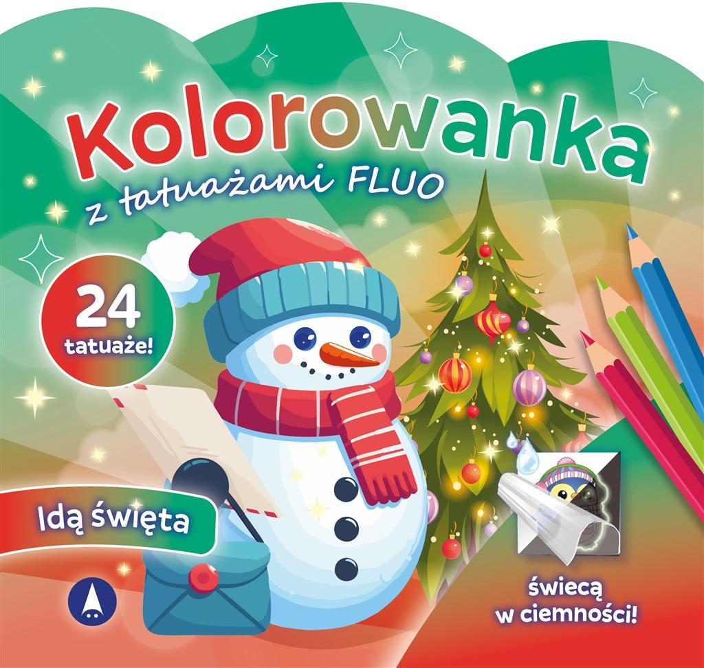 Kolorowanka z tatuażami flou. Idą święta - zbiorowa praca - książka