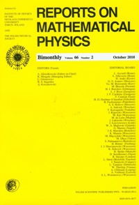 Reports on Mathematical Physics 66/2 Pergamon -  - książka