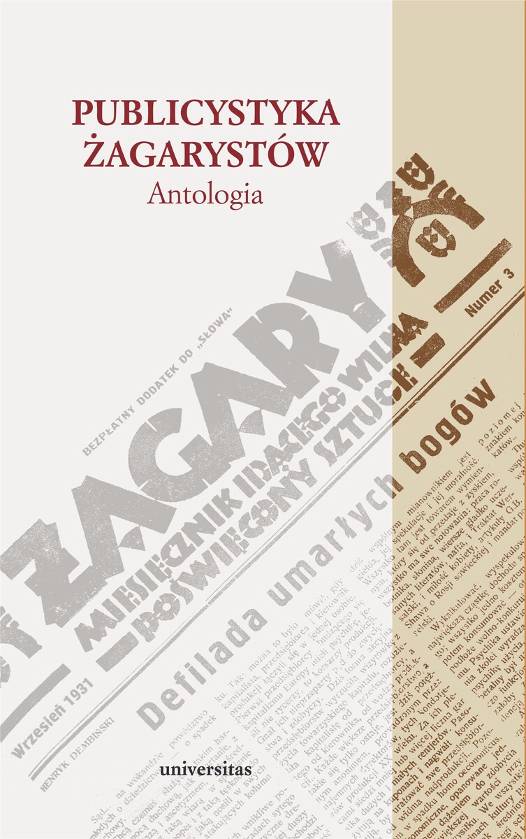 Publicystyka żagarystów. Antologia - zbiorowa praca - książka