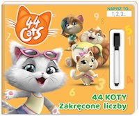 44 cats. Napisz to… 1,2,3... 44 koty Zakręcone liczby. -  - książka