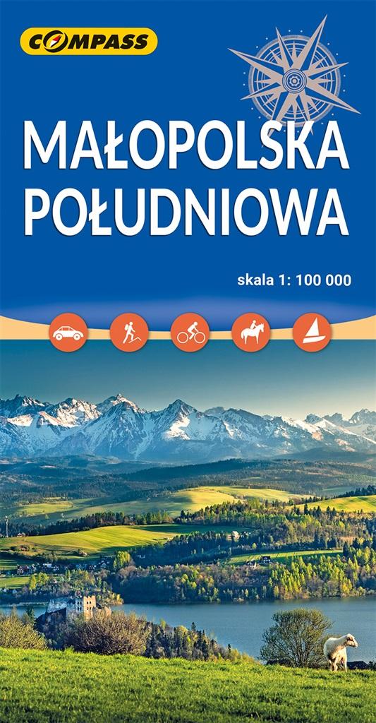 Małopolska Południowa. Mapa turystyczna w skali 1:100 000 -  - książka