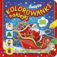 Święta. Kolorowanki naklejanki - zbiorowa praca - książka