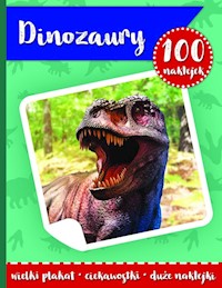100 naklejek II- dinozaury -  - książka