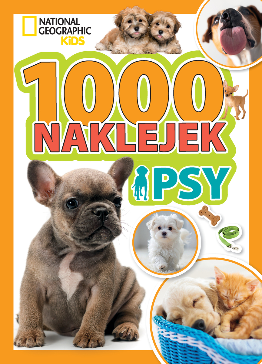 1000 naklejek. Psy. National Geographic Kids - praca zbiorowa, Dominika Skrzypek (tłum.) - książka
