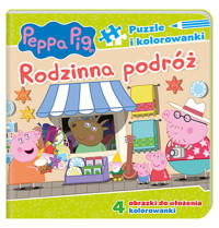 Peppa Pig Puzzle i kolorowanki Rodzinna podróż -  - książka