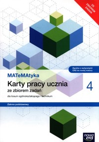 MATeMAtyka 4 Karty pracy ucznia Zakres podstawowy - Wej Karolina, Ponczek Dorota - książka