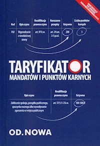 Taryfikator mandatów i punktów karnych -  - książka