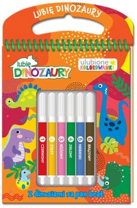 Lubię Dinozaury Ulubione kolorowanki 2 Z dinusiami za pan brat -  - książka
