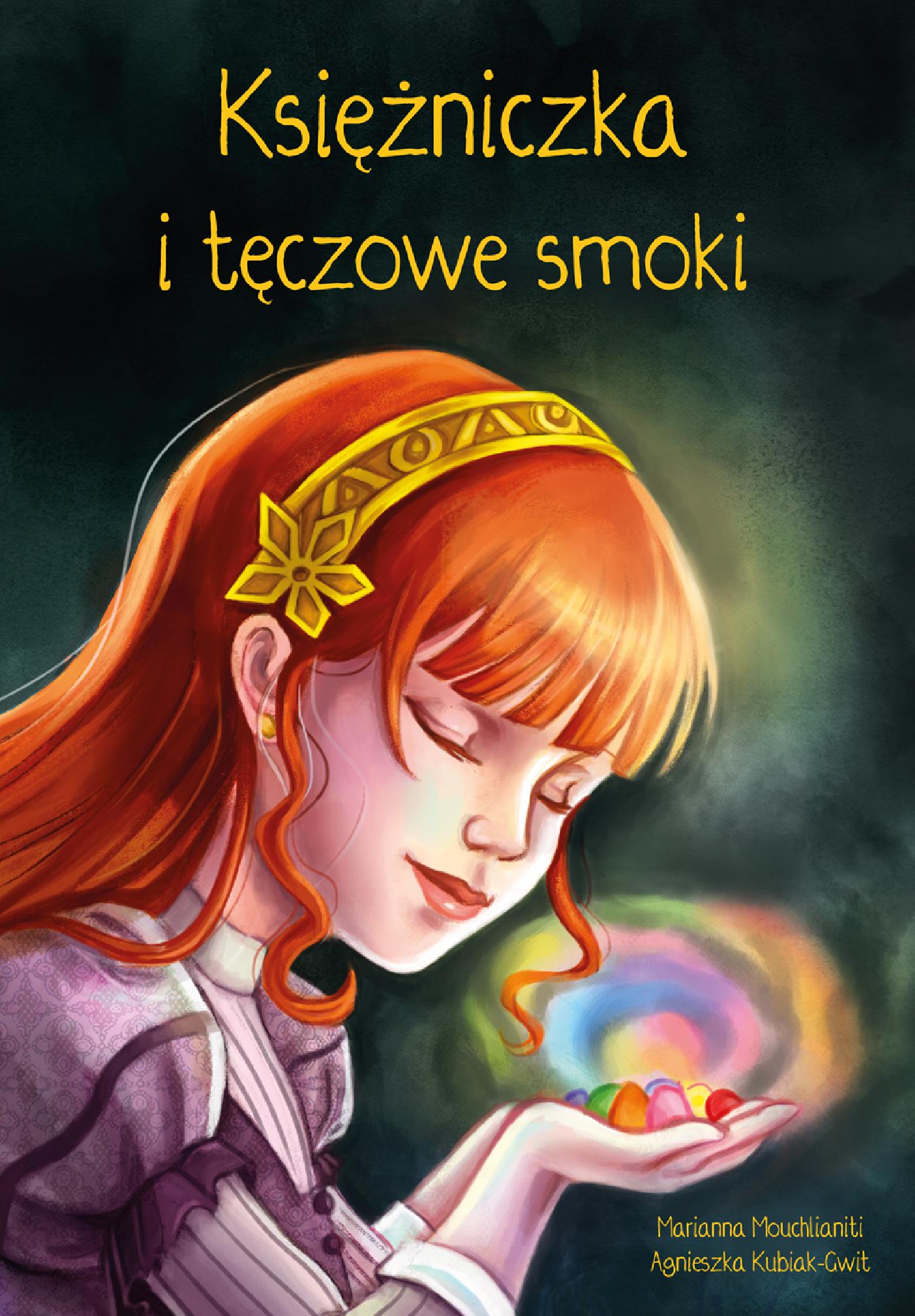 Okładka:Księżniczka i tęczowe smoki 