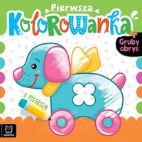 Pierwsza kolorowanka z pieskiem. Gruby obrys - Podgórska Anna - książka