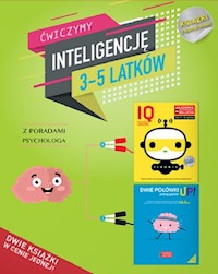 IQ Inteligencja logiczna i rozwój mózgu dla 3-5 latków z poradami psychologa. Książki z naklejkami. -  - książka