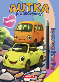 Tęczowa kredka. Autka z naklejkami - Salamon Katarzyna - książka