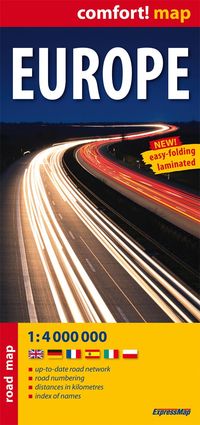 Europe road map 1:4 000 000 -  - książka