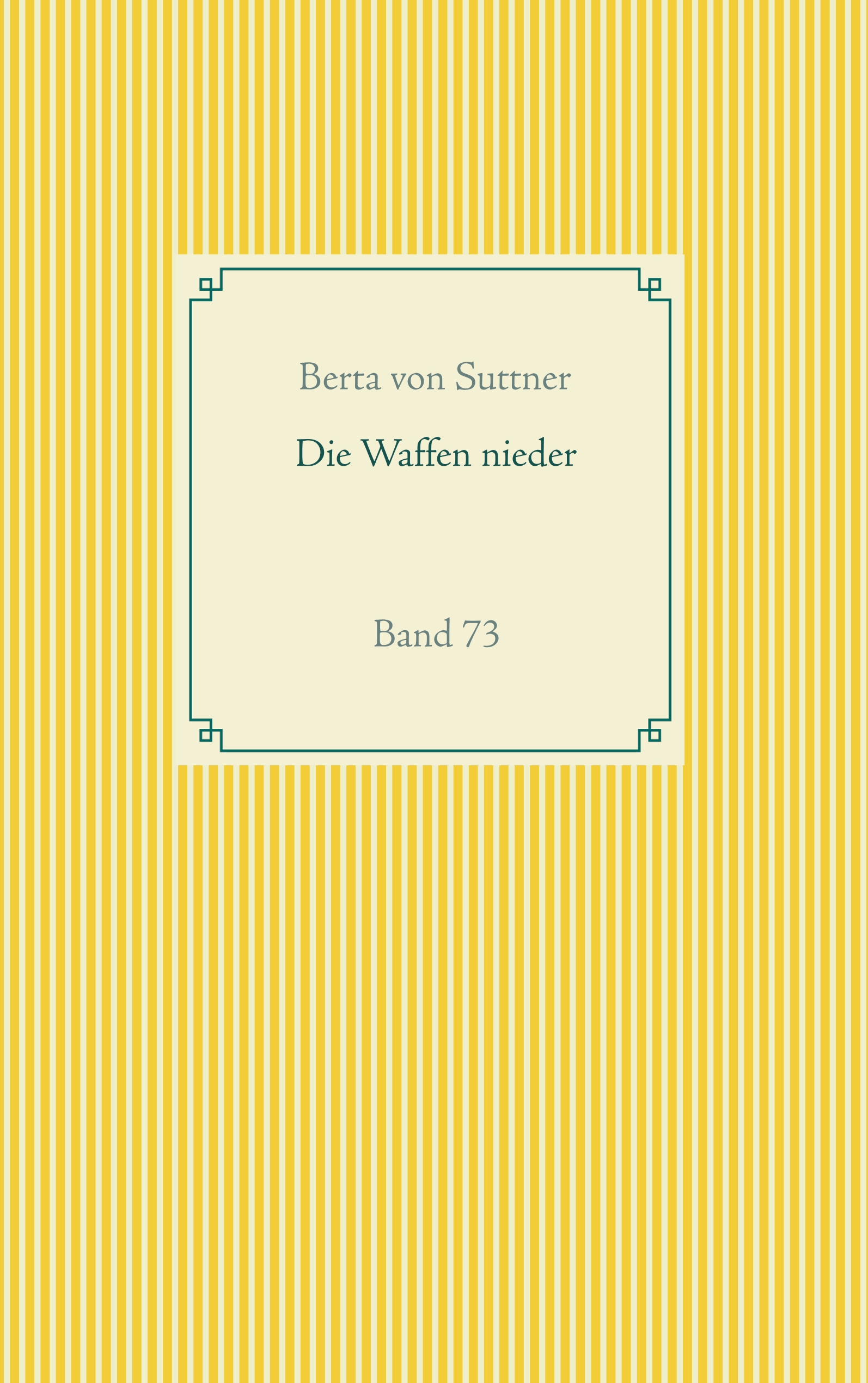 Die Waffen nieder - Berta von Suttner - ebook