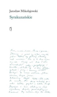 Syrakuzanskie - Jarosław Mikołajewski - książka