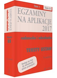 Egzaminy na aplikacje radcowska i adwokacka Teksty ustaw Tom 2 -  - książka