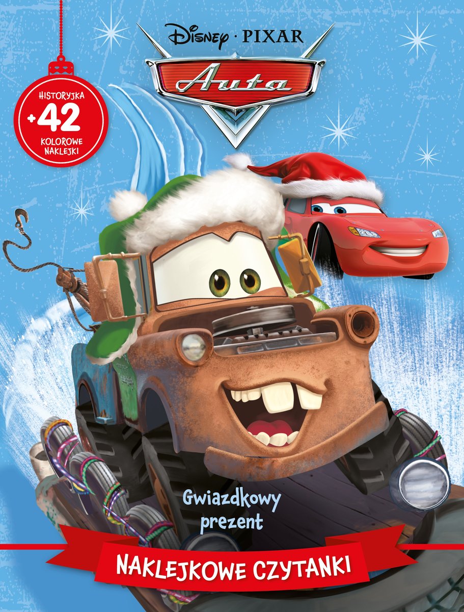 Naklejkowe czytanki. Gwiazdkowy prezent. Disney Pixar Auta - zbiorowa praca - książka