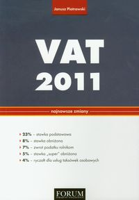 VAT 2011 Najnowsze zmiany - Janusz Piotrowski - książka