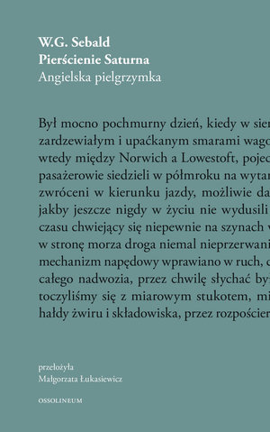 Pierścienie Saturna. Angielska pielgrzymka - W.G. Sebald - książka