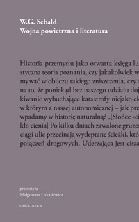 Sebald. Wojna powietrzna i literatura - W.G. Sebald - książka