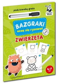 Bazgraki uczą się rysować Zwierzęta Kapitan Nauka -  - książka