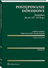 Postępowanie dowodowe - Tadeusz Ereciński - książka