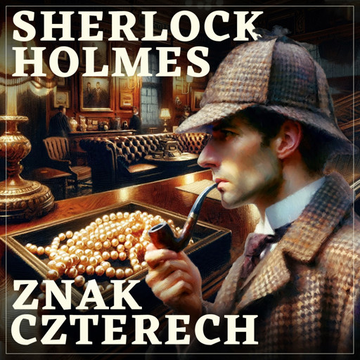 Okładka książki Sherlock Holmes. Znak czterech. Wydanie oryginalne