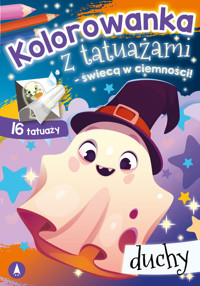 Kolorowanka z tatuażami świecą w ciemności Duchy -  - książka