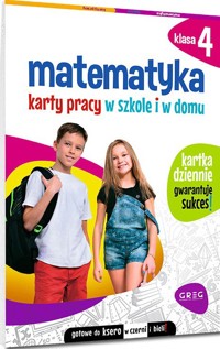 Matematyka. Karty pracy w szkole i w domu - klasa 4 - zbiorowa praca - książka