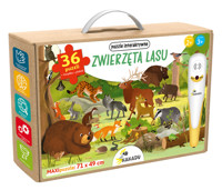 Zwierzęta lasu. Puzzle interaktywne Kakadu - Piotr Wojtyra, Magdalena Młodnicka - książka