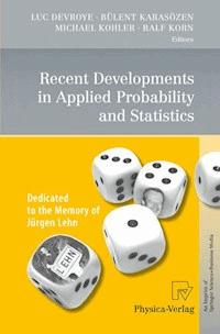 Recent Developments in Applied Probability and Statistics -  - ebook