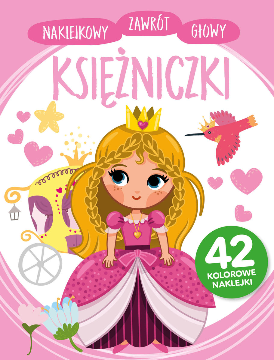 Naklejkowy zawrót głowy. Księżniczki - Wiśniewska Anna - książka