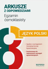 Arkusze z odpowiedziami Egzamin ósmoklasisty 2024 Język polski - Eisner Jolanta - książka