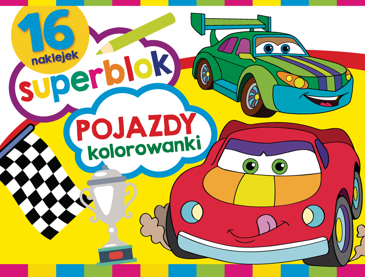 Superblok. Pojazdy Kolorowanki - zbiorowa praca - książka