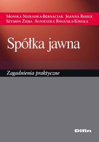 Spółka jawna - Nieradka-Bernaciak Monika, Rodek Joanna, Zięba Szymon, Roguska-Kikoła Agnieszka - książka