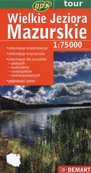 Wielkie Jeziora Mazurskie. Mapa turystyczna w skali 1: 75 000 - zbiorowa praca - książka