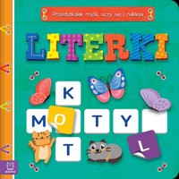 Literki Przedszkolak myśli, uczy się i nakleja - Podgórska Anna - książka