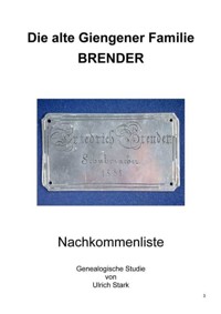 Die alte Giengener Familie BRENDER - Ulrich Stark - ebook