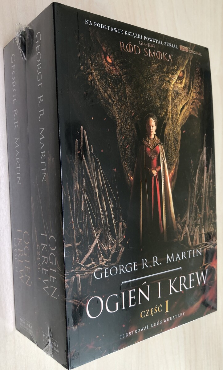 Pakiet: Ogień i krew. Tom 1 i 2 (okładka serialowa) - George R.R. Martin - książka